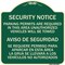Signmission Parking Permits Are Required in This Area Unauthorized Vehicles Will Be Towed Aviso, G-1818-22969 A-DES-G-1818-22969 - alternate 1